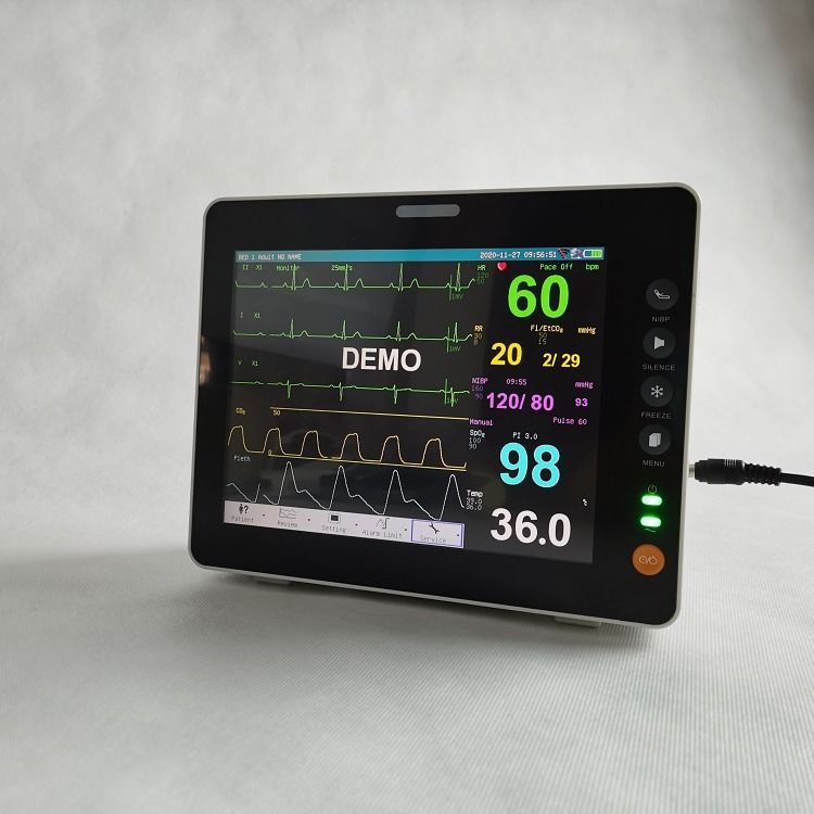 Robuster 8-Zoll-Monitor für Vitalfunktionen, Wandmontage, Touchscreen, Krankenwagen-Monitor für Vitalfunktionen