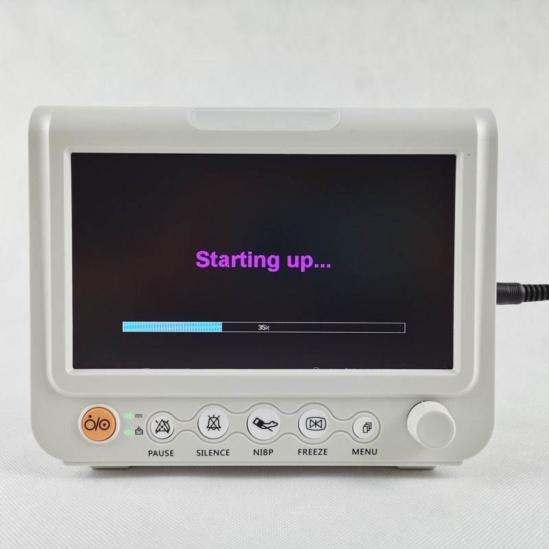 Langlebiger 7-Zoll-Vitalsignals-Monitor mit 6-Parameter-Touchscreen, tragbarer drahtloser Vitalsignals-Monitor