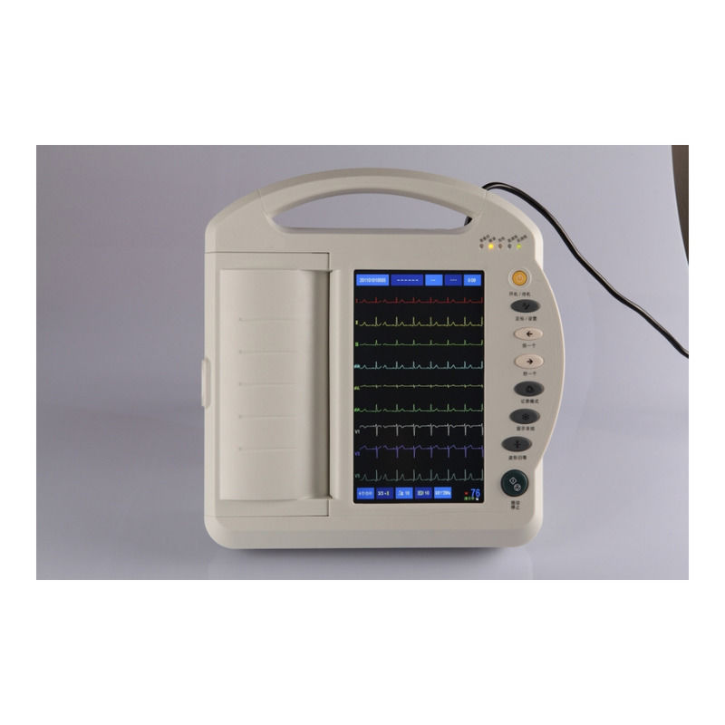 Tragbares Metall-EKG-Gerät 12-Kanal-Elektrokardiograph-EKG-Gerät mit Analysegerät Hersteller EKG-Gerät