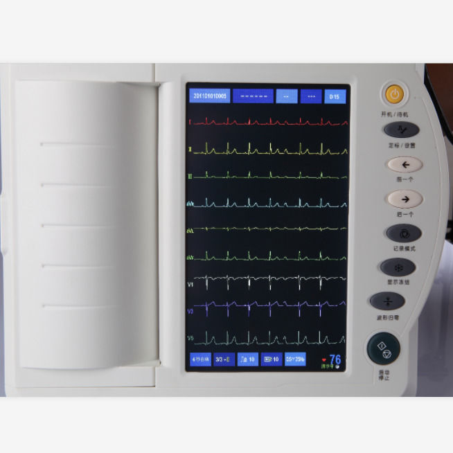 Gesundheitswesen EKG-Maschine Digitale 12-Kanal-Elektrokardiograph-EKG-Maschine Tragbare Touchscreen-EKG-Maschine