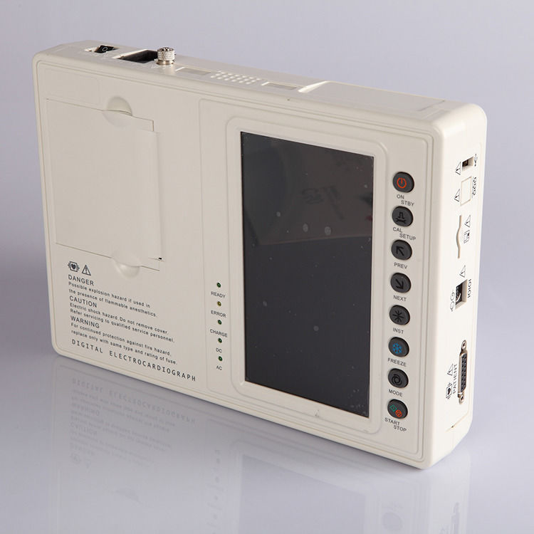 Metall-EKG-Gerät Digitales 3-Kanal-12-Kanal-EKG-Gerät Elektrokardiograph EKG-Gerät