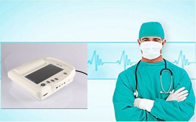 Humaner EKG-Gerät Herzuntersuchung Kardiologie 12-Kanal-EKG-Gerät EKG-Elektrokardiogramm-Gerät EKG