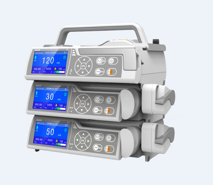 Automatische elektrische Metall-Infusionspumpe Intensivstation Krankenwagen China Infusionspumpe