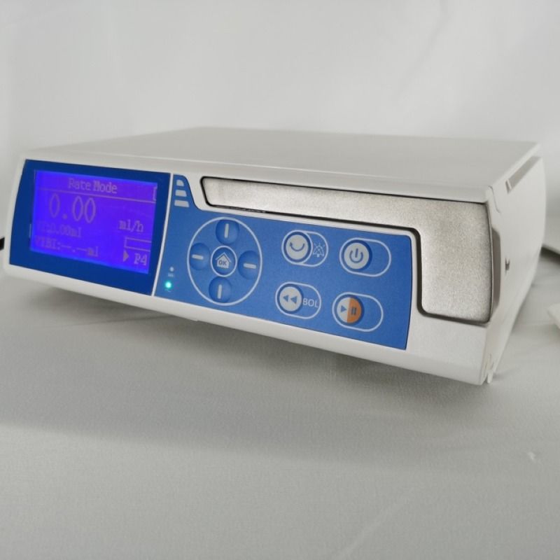 Billige Infusionspumpe Tragbare elektrische Krankenhaus ICU Infusionspumpe Notfall Metall Infusionspumpe Elektrische automatische Satz