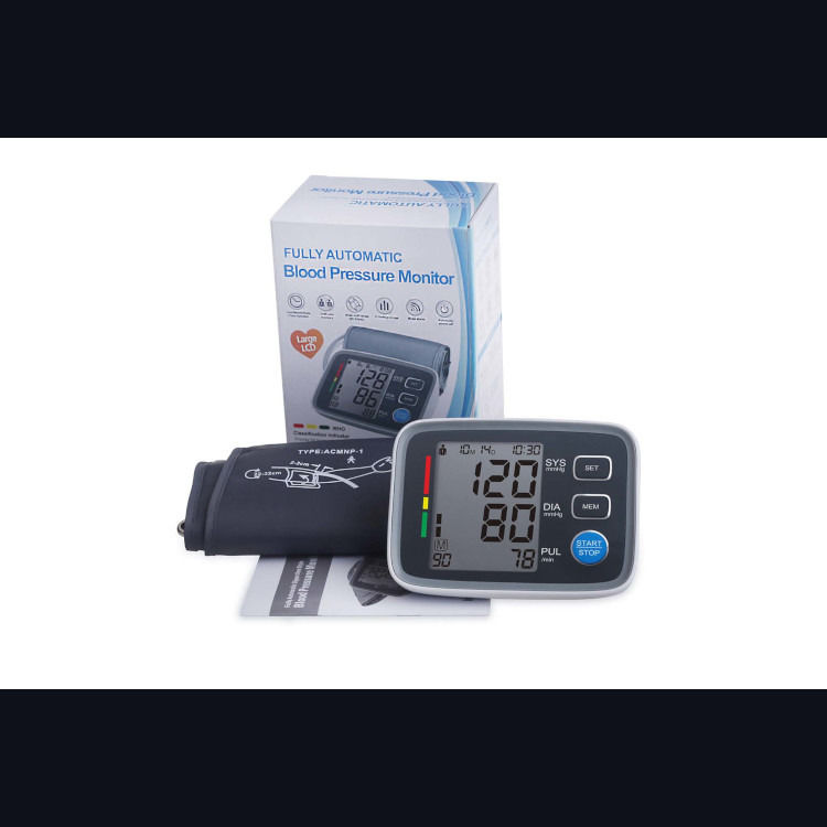 Arm Typ Blutdruckmessgerät Stehend OEM Wiederaufladbarer Arm Digitales Ambulante Blutdruckmessgerät