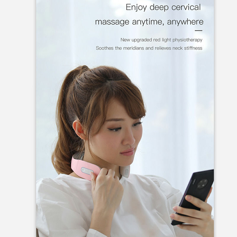 Physiotherapie Tragbares Intelligentes Infrarot-Smart-Sprachmassagegerät Nacken Nackenmassagegerät