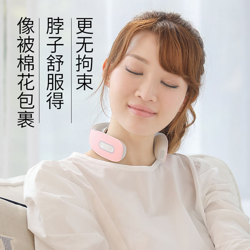 2021 Smart Mini Handheld Portable Elektrische Kabellose Halsmassager Smart Halsmassager