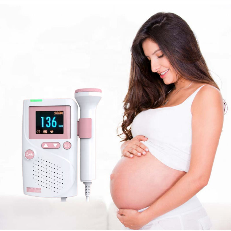 Kardiologie CE-zertifizierter Großhandelspreis Ultraschall Baby-Herzfrequenzmonitor Fötus-Doppler-Doppler-Herzdetektor