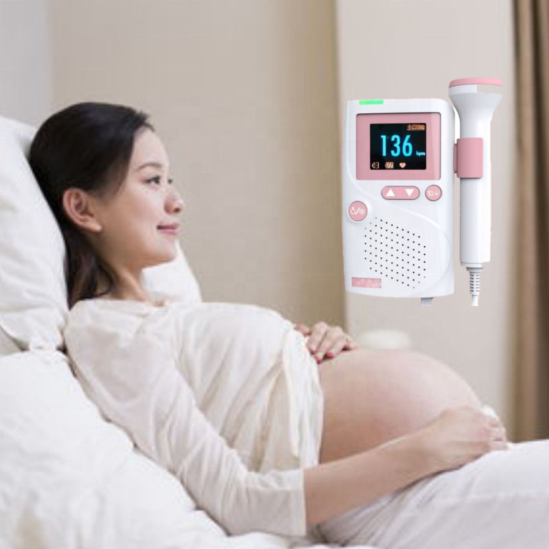 Kardiologie CE-zertifizierter Großhandelspreis Ultraschall Baby-Herzfrequenzmonitor Fötus-Doppler-Doppler-Herzdetektor