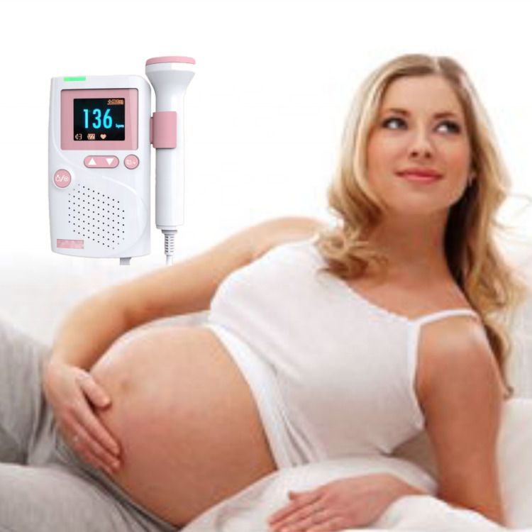 Kardiologie CE-zertifizierter Großhandelspreis Ultraschall Baby-Herzfrequenzmonitor Fötus-Doppler-Doppler-Herzdetektor