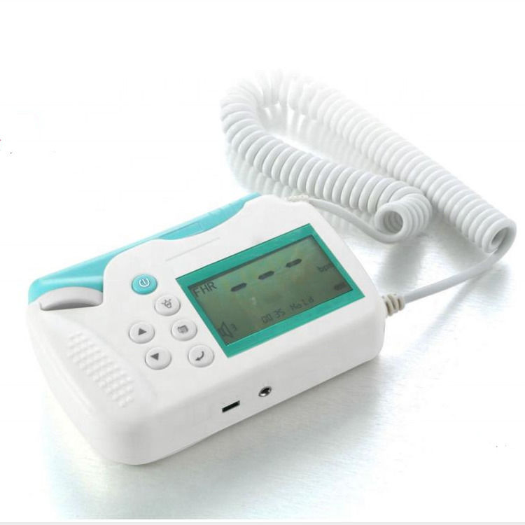 Kardiologie Fetal-Doppler-Ultraschall Tragbare Handheld-Ultraschall Baby-Herzmonitor Tasche Pränatale Überwachung Fetalmonitor