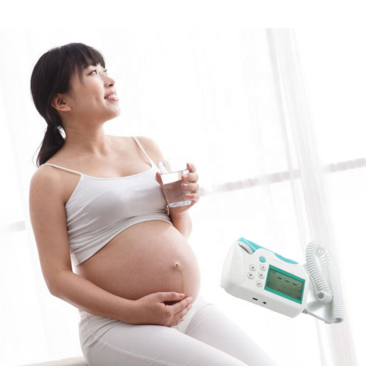 Kardiologie Fetal-Doppler-Ultraschall Tragbare Handheld-Ultraschall Baby-Herzmonitor Tasche Pränatale Überwachung Fetalmonitor