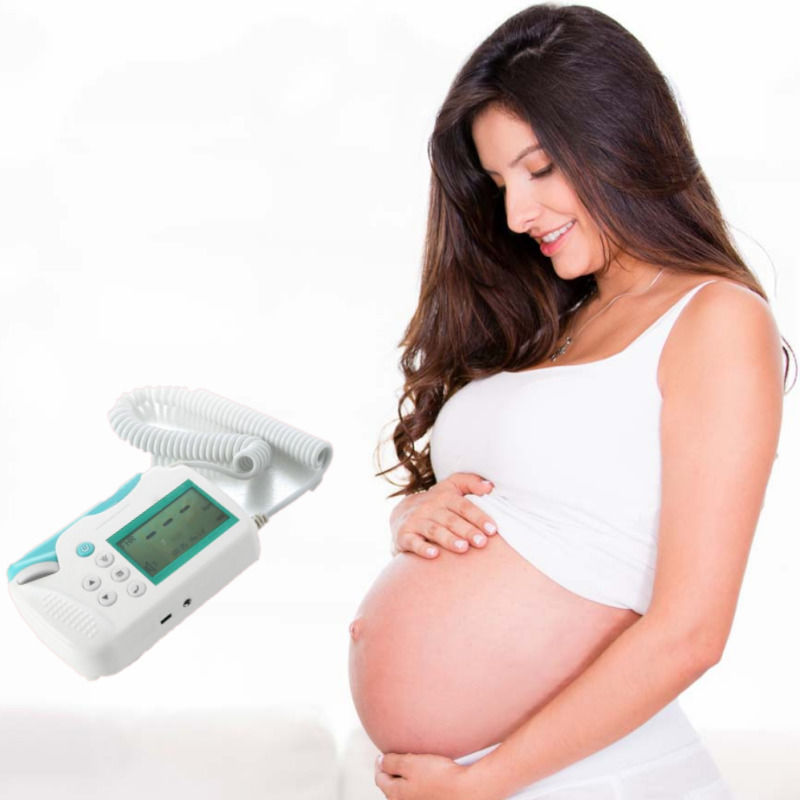 Digitaler Monitor Fetal Ultraschall Kardiologie Baby-Doppler Gesunder Herzschlag Detektor Monitor Led Tasche pränatale Digitaler Fetal-Doppler