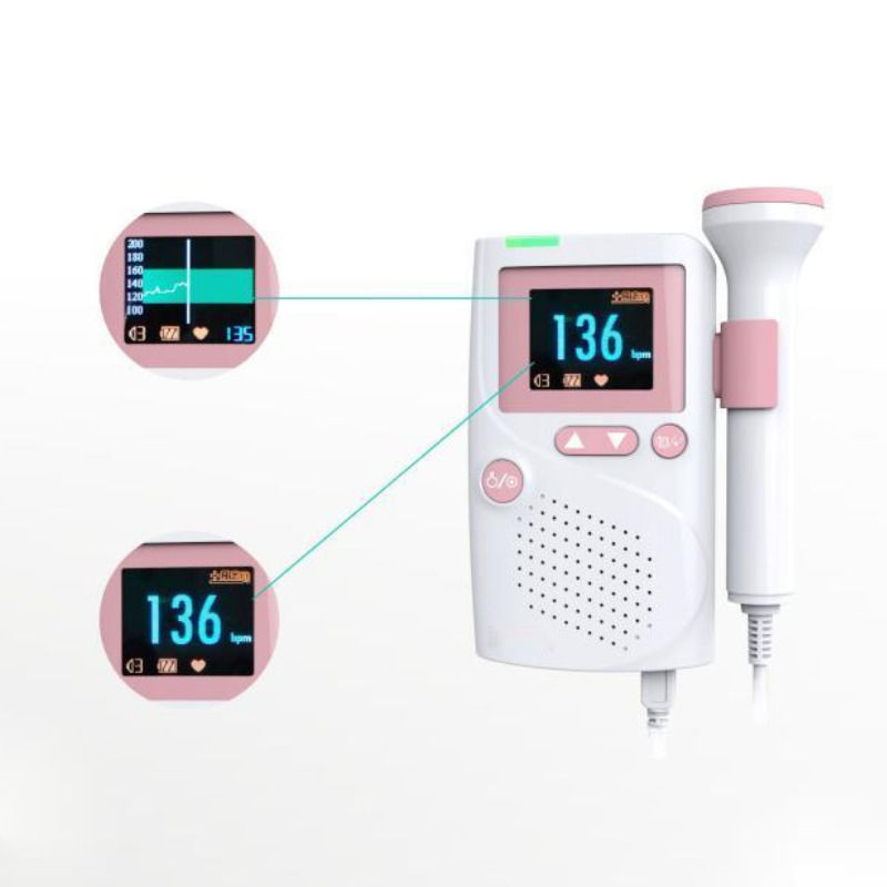 Wasserdichter medizinischer Ultraschall-High-Fidelity-Sound Kardiologie CE Ultraschall Baby Tragbarer Herzmonitor Fetal Doppler Herzschlag
