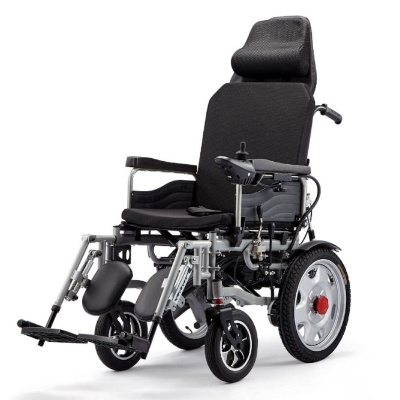 Beste Qualität 140kg Elektrischer Rollstuhl Neuer Hochleistungs-Rollstuhl Klappbarer Aluminium-Leichtgewichts-Rollstuhl