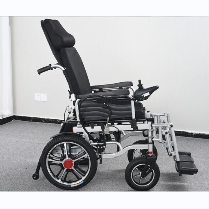 Beste Qualität 140kg Elektrischer Rollstuhl Neuer Hochleistungs-Rollstuhl Klappbarer Aluminium-Leichtgewichts-Rollstuhl