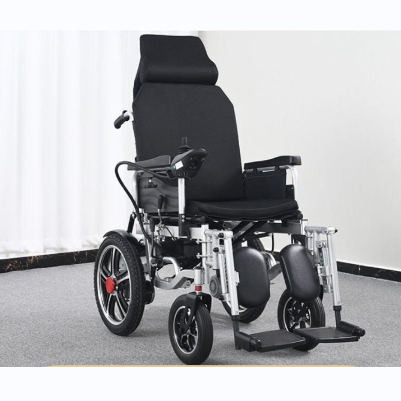 Beste Qualität 140kg Elektrischer Rollstuhl Neuer Hochleistungs-Rollstuhl Klappbarer Aluminium-Leichtgewichts-Rollstuhl