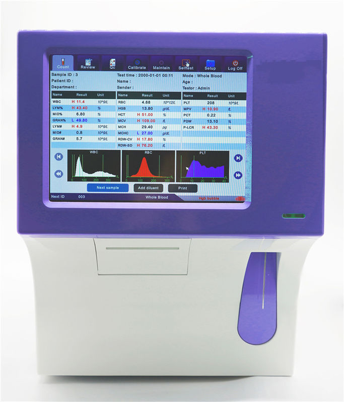 Klinische analytische vollautomatische Hämatologie-Instrumente Blutzell-Analysator Comite Plus vollautomatischer Hämatologie-Analysator CMT-800